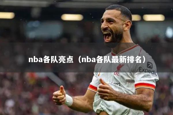 nba各队亮点(nba各队最新排名)